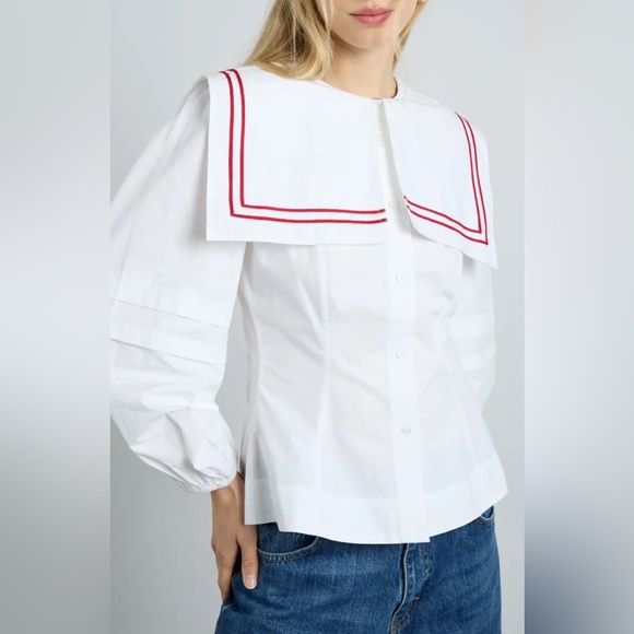 Damson Madder Tops - Sold📍📍📍Damson Madder Elise Cotton Shirt Blouse Sislze S-M